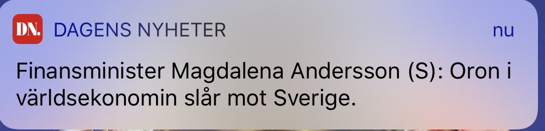 JohanssonSD's tweet photo. Nädu Maggan, primärt är det den socialistiska finanspolitiken som slår mot Sverige. https://t.co/1znx1sdhTQ