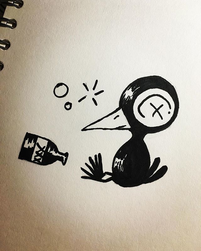 sailorblur's tweet photo. Un dibujito sencillito pa’ estrenar mis Copics. #drinkycrow #maakies #tonymillionaire #sketch #drawing #copicmarkers #copic https://t.co/E8YqCvfzvX https://t.co/yWxkSAg87B