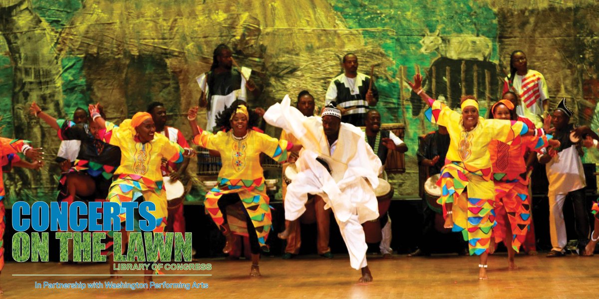 Tonight at 7 p.m. 

<a href="/KanKouranDance/">KanKouran, Inc.</a> performs outdoors for a FREE evening performance part of the Library's "Summer Concerts on the Lawn" series. 

Presented by #LOCconcerts + #MarsArtsDC