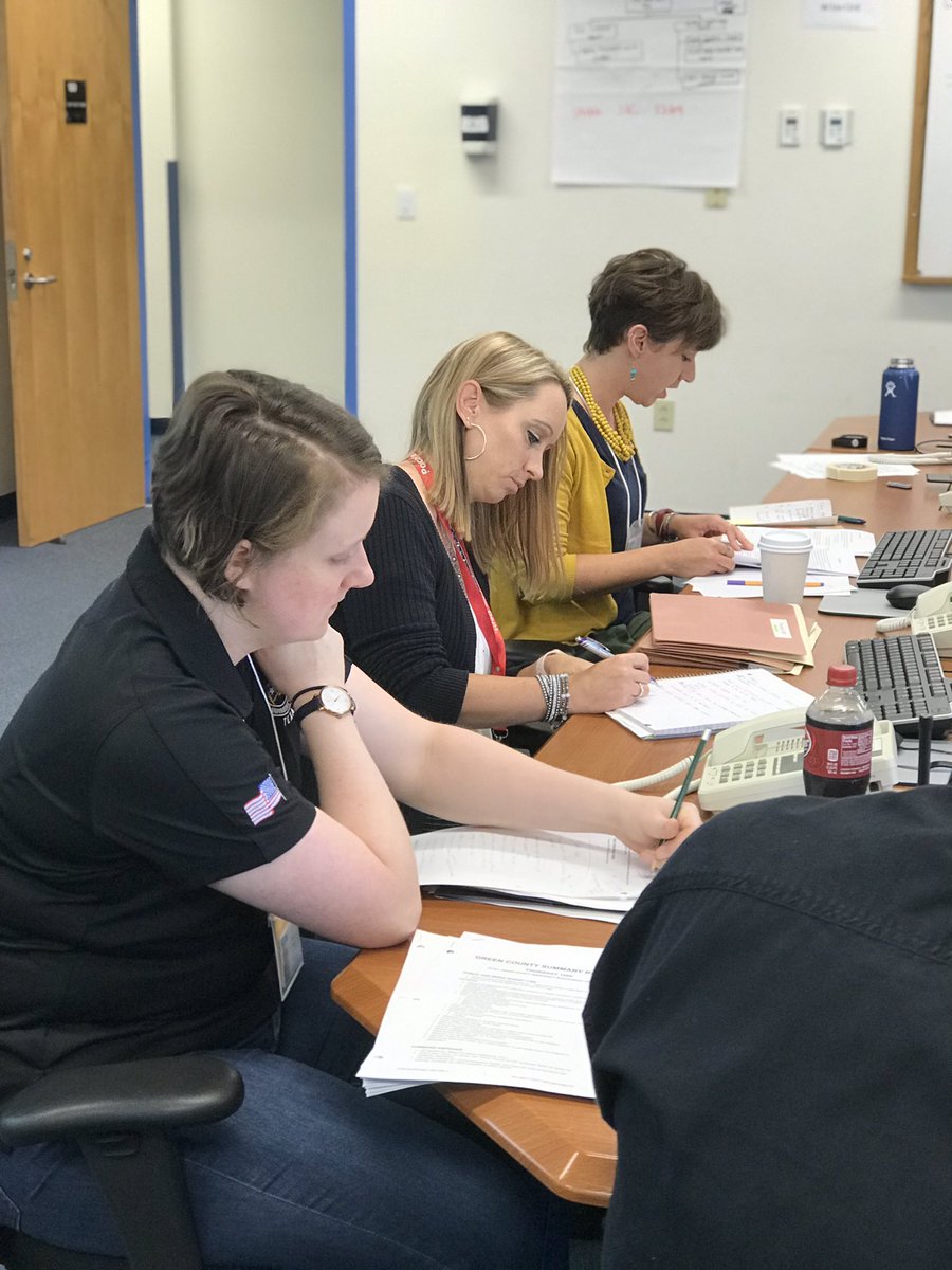 PIOMarkBrady's tweet image. EXERCISE-EXERCISE-EXERCISE: Nearing end of day 4 of @FEMA_EMI E0388 #AdvancedPIO Class means that the functional JIC Exercise is drawing to a close. The State of Columbia, Liberty and Green Counties as well as Central City are safe!!!  One more day of intense table top on Friday