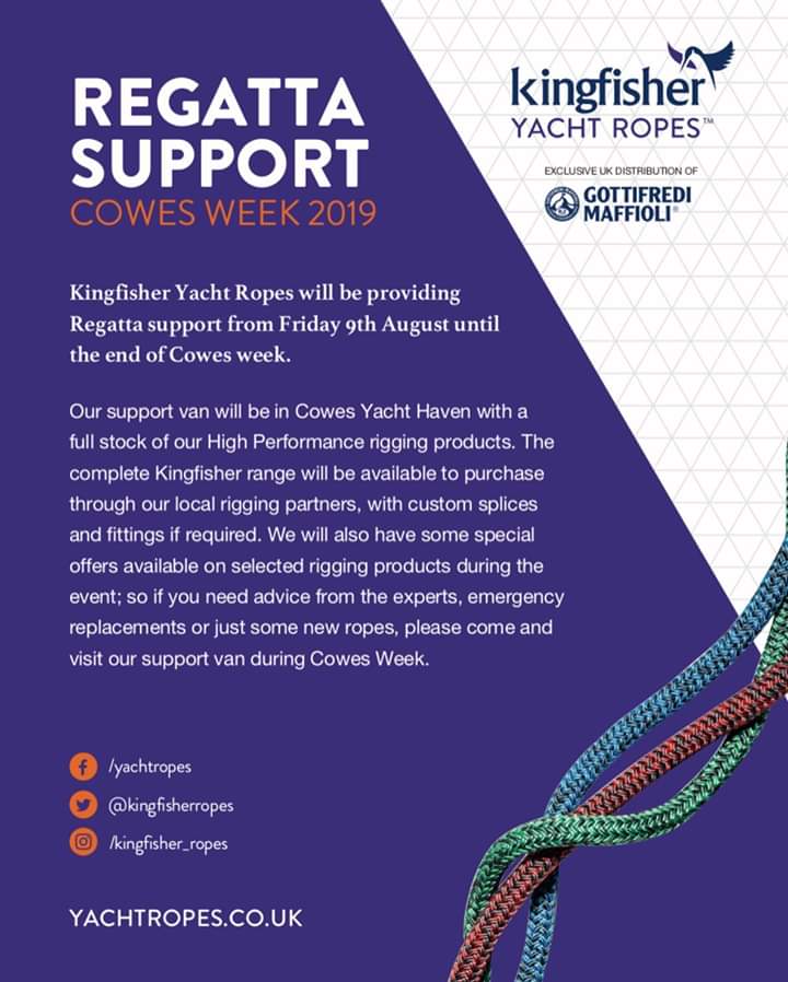 AdvancedRigging's tweet photo. From tomorrow we will be working with @kingfisherropes to provide regatta support for @cowes_week at @CowesYachtHaven. 
@GottMaffioli
@OYS_Ltd
#reckmann https://t.co/AtSEFreW8u