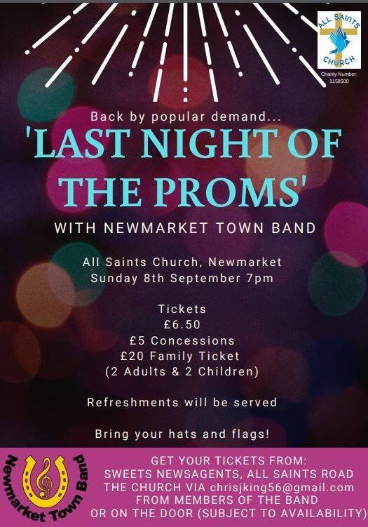 Back by popular demand 
Last night of the Proms at All Saints Church, Newmarket
🎺🎼🥁🇬🇧👏😀
<a href="/BandNewmarket/">Newmarket Town Band</a>
