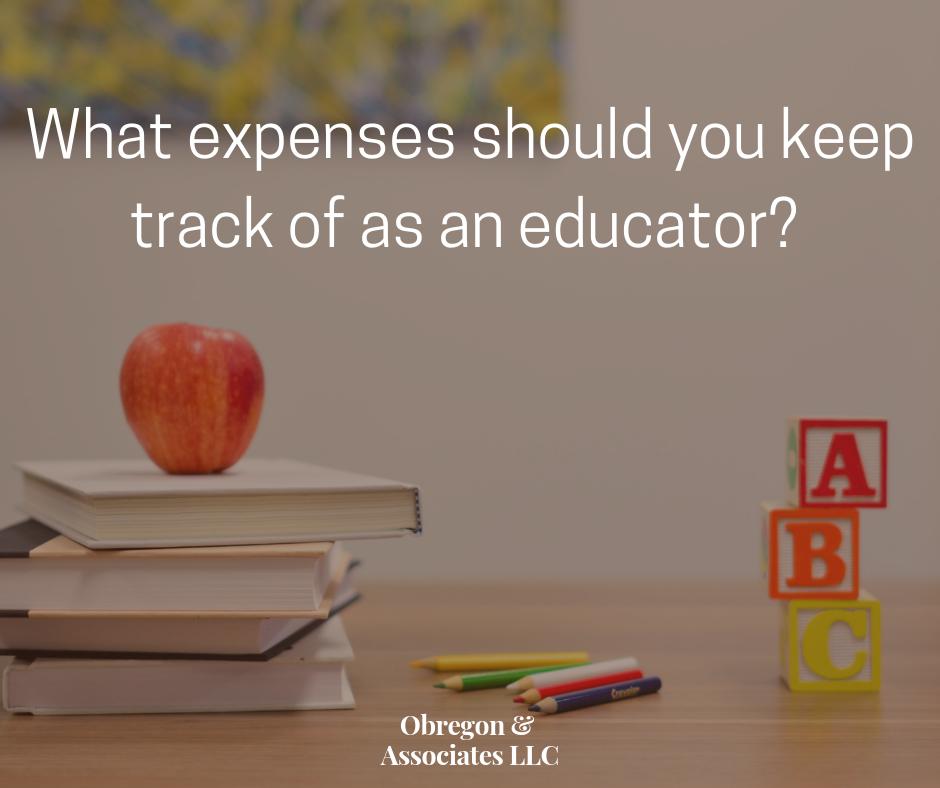ObregonandAssoc's tweet photo. #Tip for teachers is to keep track of expenses made, $250 of #qualifyingpurchases made for your classroom could be deductible on your tax return. This is called an “above-the-line” deduction, which is subtracted from your income before the AGI is calculated for #taxpurposes. https://t.co/WdlFLI7w14