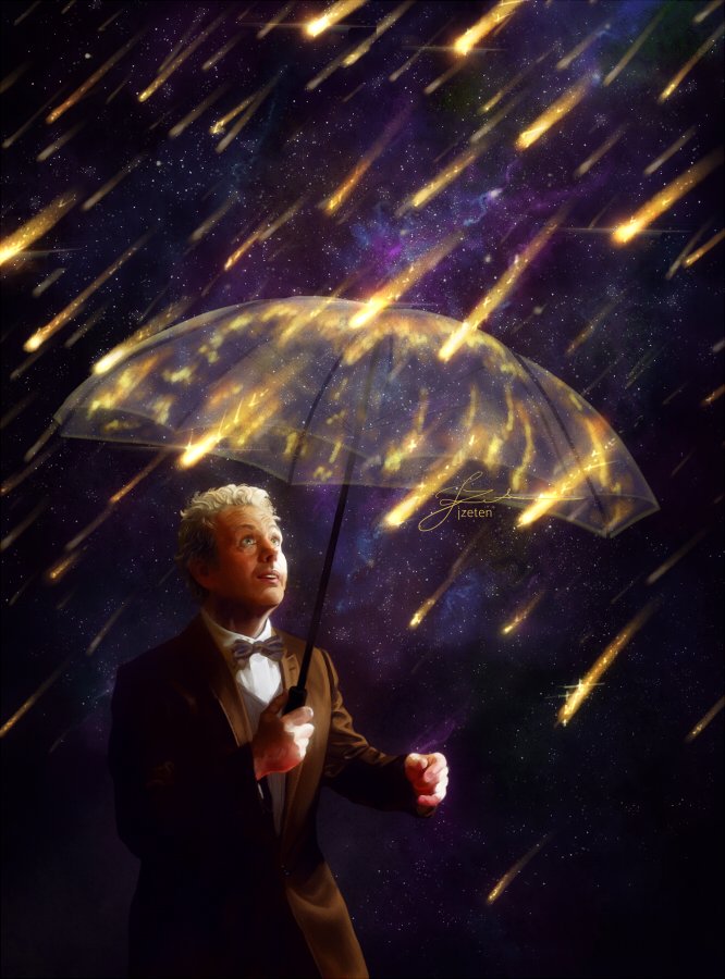 jzeten's tweet photo. Falling stars💫

#GoodOmensFanArt #goodomens https://t.co/n5gRTcYhIP