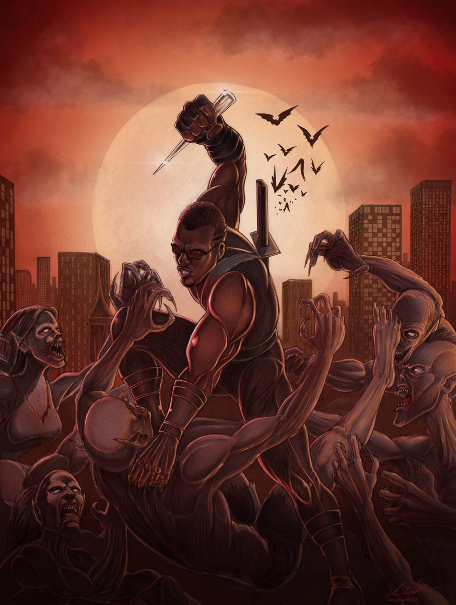 iangoudelock's tweet photo. Oh man it's Blade! You can check out the time lapse here: https://t.co/ohlkA2oYRt  #Blade #marvelcomics https://t.co/YQ235qJT8c