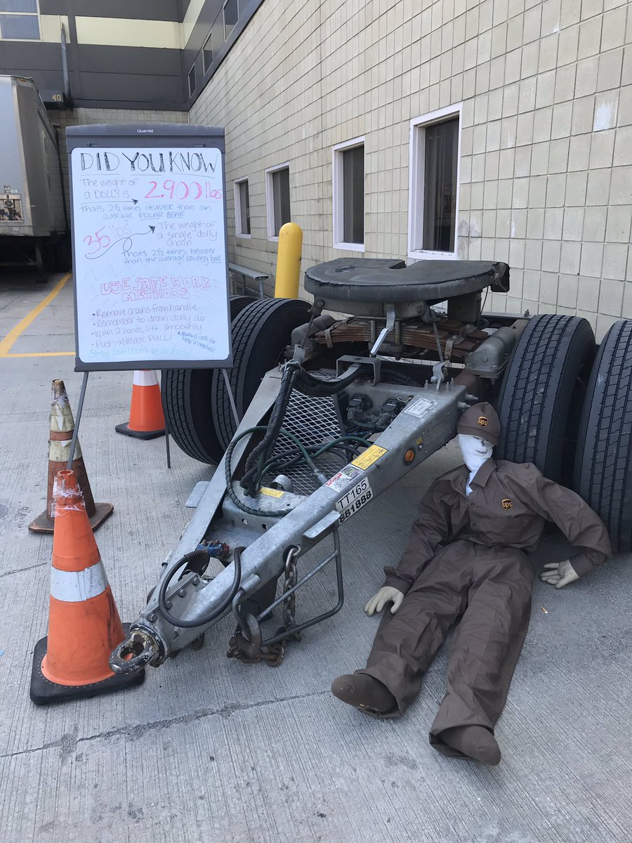 Did you know? A dolly weighs 2,900lbs! That’s 2.5x heavier than an average sized polar bear! Use safe work methods every single time you handle a dolly.. stay safe! #liftlower #safetyfirst #dollyhandling #demonstration