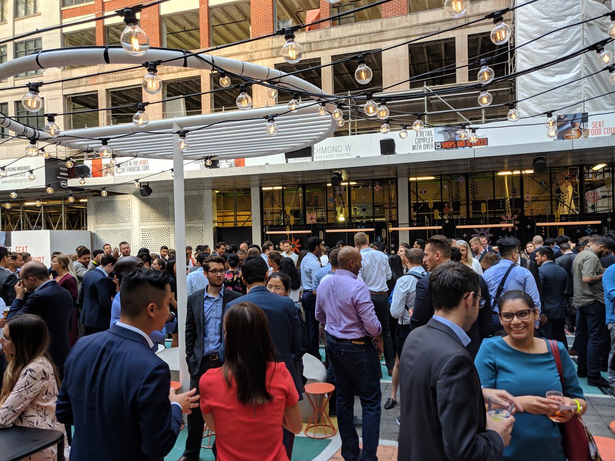 YLICanada's tweet photo. Lots of networking and great conversations at the @YLICanada event last night. Thanks to @cibc @AeconGroup and @McCarthy_ca for sponsoring the event! #infrastructure #Construction https://t.co/68sNAgDdrS