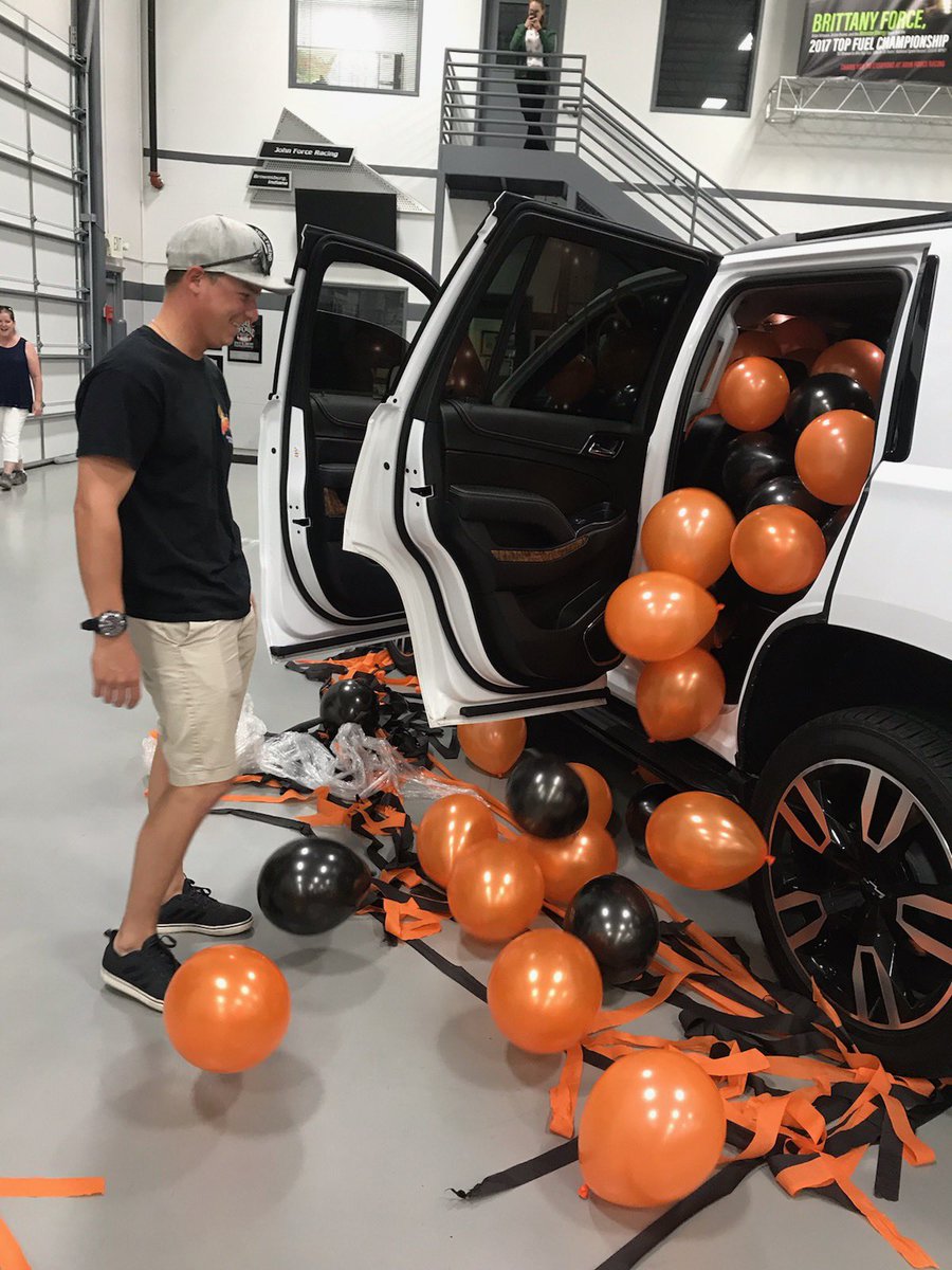 ProckRocket_TF's tweet image. The @JFR_Racing shop celebrated BIG in my @TeamChevy Tahoe RST for my 1st career @NHRA WIN! Thank you for making my first win even more special!