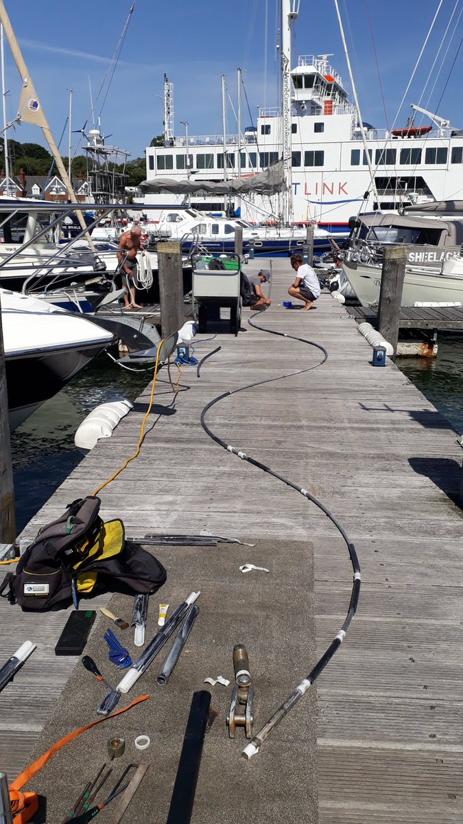 AdvancedRigging's tweet photo. Monday we were in Lymington working on this 70' marine research vessel. After 15 years and tens of thousands of miles, some of her Reckmann foils required replacing. Shes now ready to handle many more miles and oceans.
#builttolast #reckmann https://t.co/awS7GgzBLx