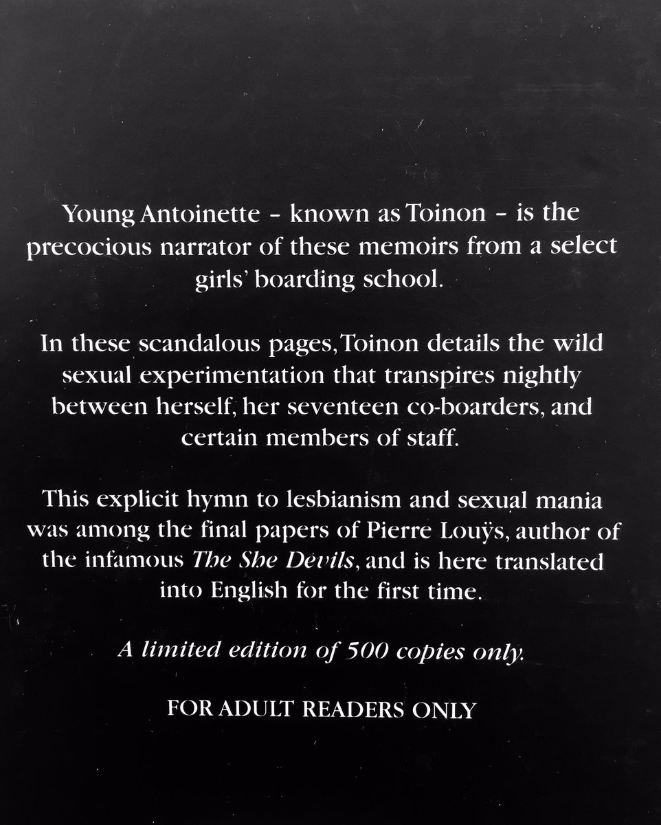 DelectusBooks's tweet photo. The erotic adventures of Toinon #pierrelouys #Erotica #Erotique @LouysProjet @pierrelouiys @PierreLouys @UKLeatherArch @LerothequeBlog @honesterotica @amorist_the @InterestingEro1 @FrenchStudiesNY @french_studies @PornStudies @LGBTLibraryRal @eroticaforall @visionsoferos https://t.co/hG3OrxabWh