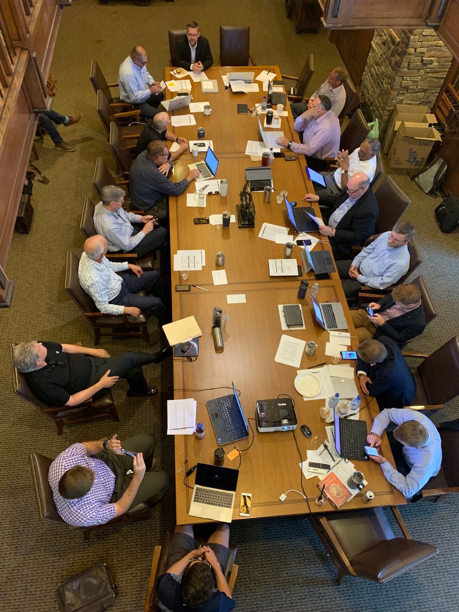 Kicking off the new school year with ⁦<a href="/MastersSeminary/">The Master's Seminary</a>⁩ faculty by reading through 2 Timothy, aligning our purpose and curriculum with the text, and submitting our education to its authority.