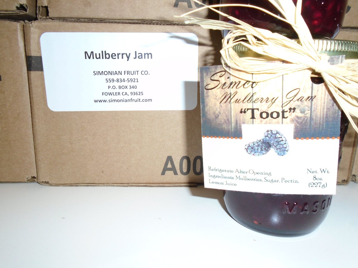 SimonianFruit's tweet photo. Just released new flavors to our line of fresh fruit jams & jellies #SFC #SIMCO #SimonianFruit #SIMCOJelly #SimonianJelly #SimonianFruitCompany #MulberryJam #CaliforniaJelly #CaliforniaJam #Homemadejelly #Homemadejam #California #CentralValley #FresnoCounty #SanJoaquinValley https://t.co/C4G7jt3tXq