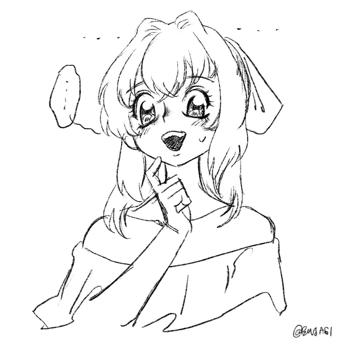 Felt like drawing some cute girls 