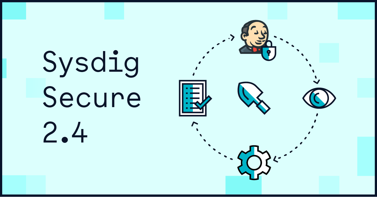 sysdig's tweet photo. Earlier this week we announced Sysdig Secure 2.4 which includes: 

- Runtime profiling + anomaly detection with machine learning
- Falco Rule Builder
- Falco library
- Sysdig vulnerability reporter
+ More #container #security updates!
https://t.co/w1ADIQm6Gn https://t.co/5Fz3JM323a
