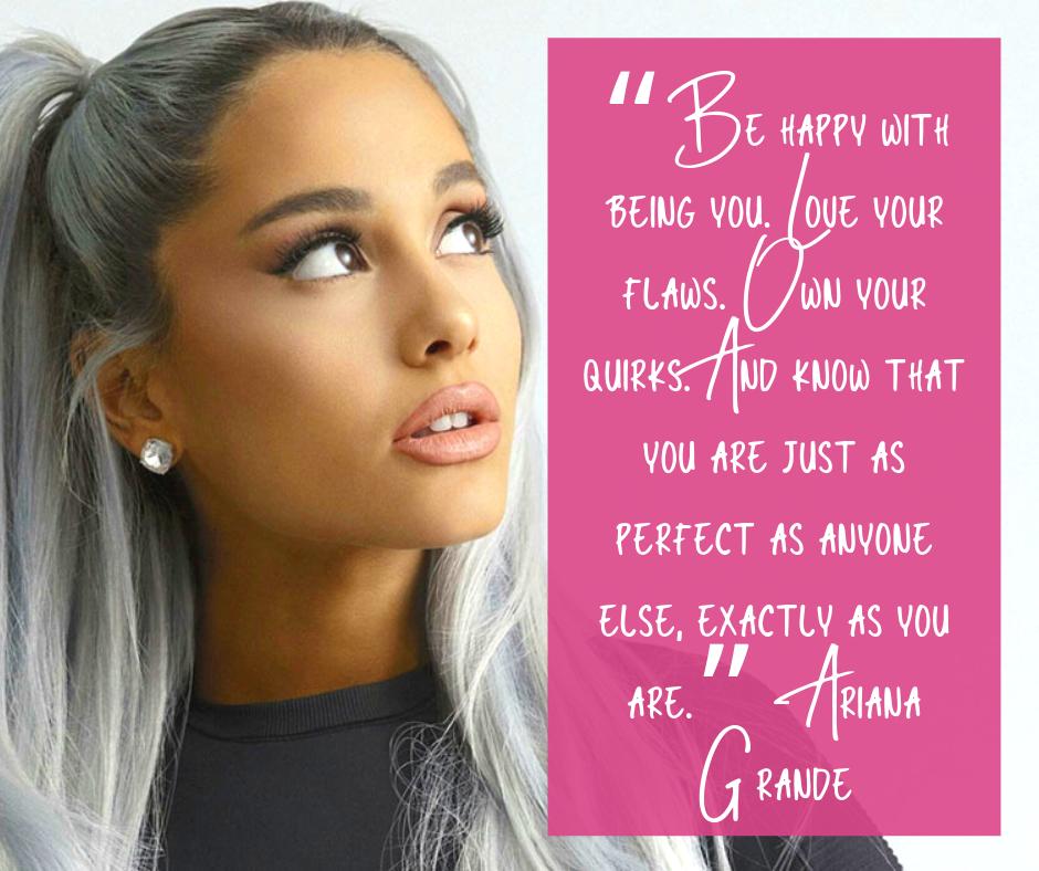 Who you are, exactly as you are, is awesome! Peer pressure and social stigmas impact us all. Find the inspiration to do your own thing substance free. Sometimes your favorite celebrities teach great lessons. #inspiration #drugfree #confidence #celebrityinspiration #arianagrande