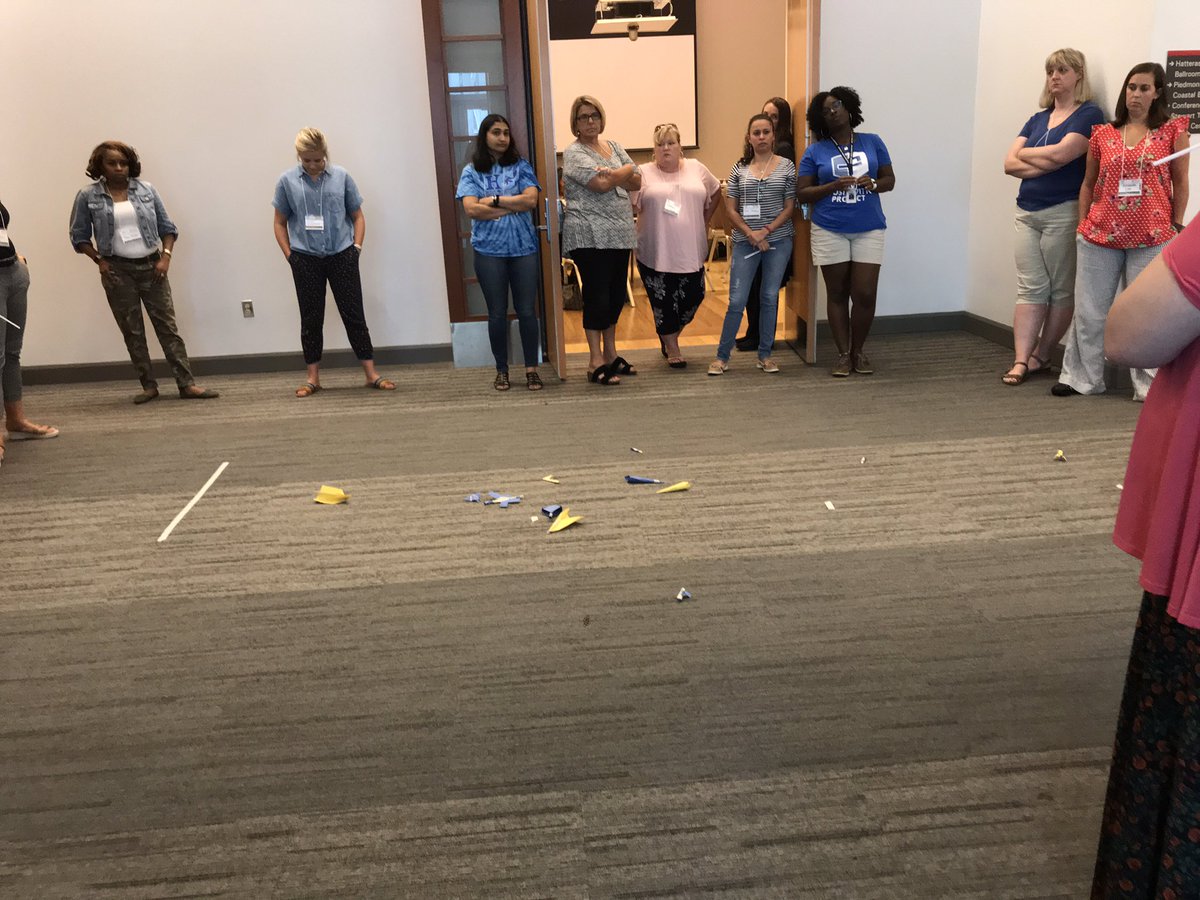 LammAIGTD's tweet photo. What does designing a rocket have to do with Math?? Mode, median, mean and standard deviation, of course. Our rocket won, went over 8 feet. So much to take back to the classroom! @LRESAIG . Thank you!! @ncsu #ThinkandDo #2019MathSummit https://t.co/ySygz32ItY