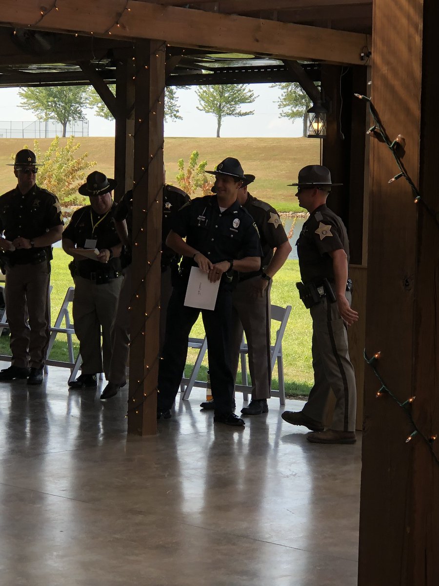PoliceSyracuse's tweet photo. Congratulations to Syracuse Officer Joe Leach for being awarded the Phil Hostettler  Excellent Staff Member Award at the 2019 Camp Hero Law Enforcement Camp!!! https://t.co/uGTJ7sjR0M