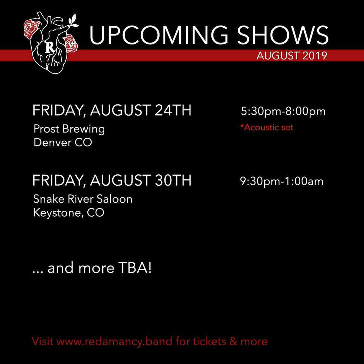 We've been busy <a href="/redamancy_band/">Redamancy</a>