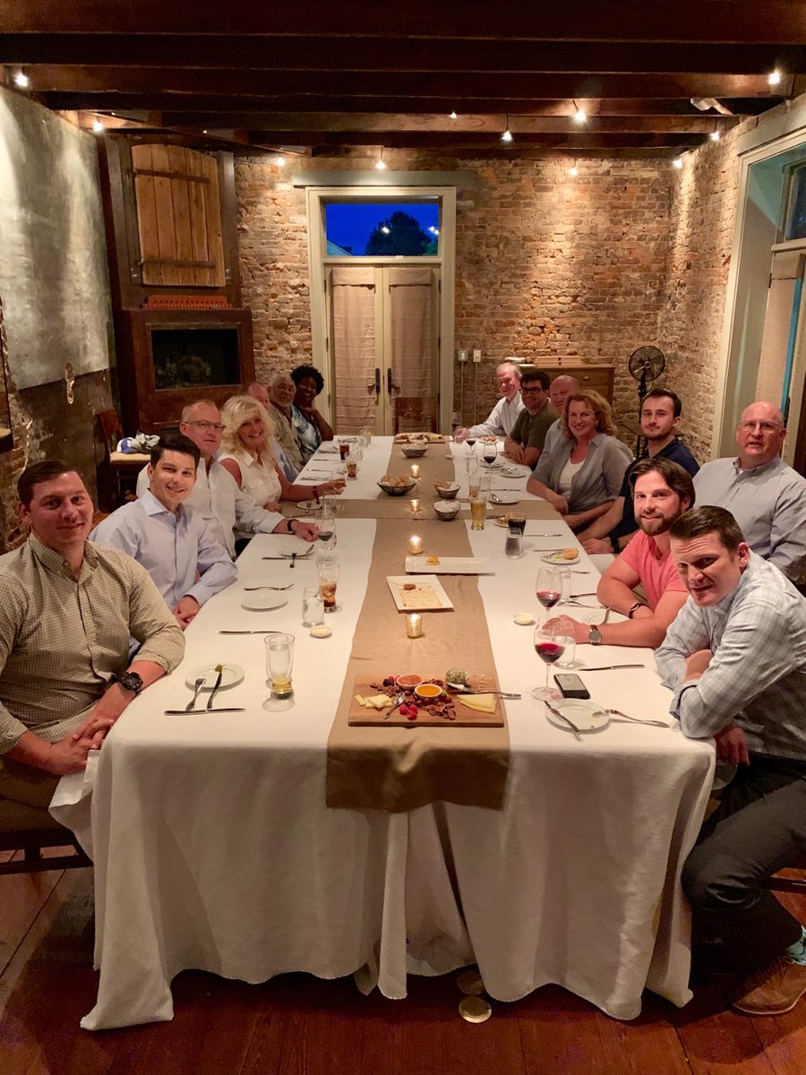 Enjoying our delegation dinner here Cotton Row Restaurant in Huntsville with <a href="/kyaerospace/">KAIC</a> , <a href="/BelcanGlobal/">Belcan, a Cognizant company</a> , Middletown Composites, Victor Enterprises, and <a href="/BlackhawkXP/">Blackhawk Aerospace</a> ! #aerowtcky