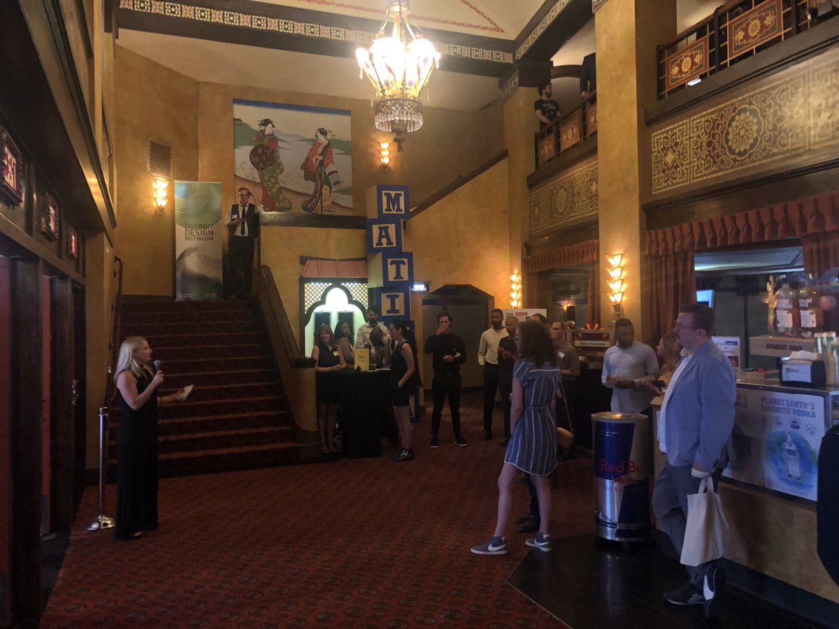 olgasstella's tweet photo. #DesignSalon at @RedfordTheatre happening now! @designcoredet https://t.co/sq7oCJWfz5
