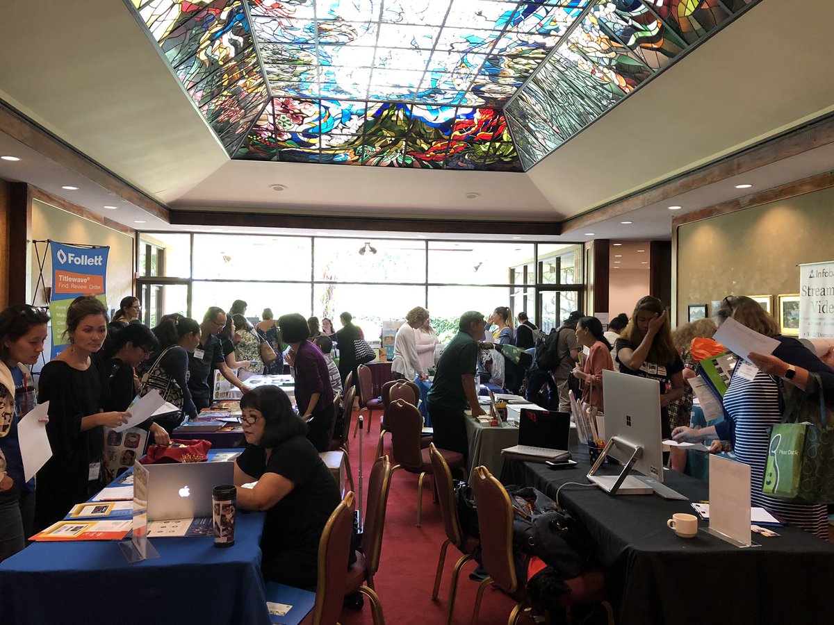 IshiharaFaith's tweet photo. Buzzing with activity with  vendors at the Statewide Librarians Conference!#80ibcon19 https://t.co/UgNOPbLGPw