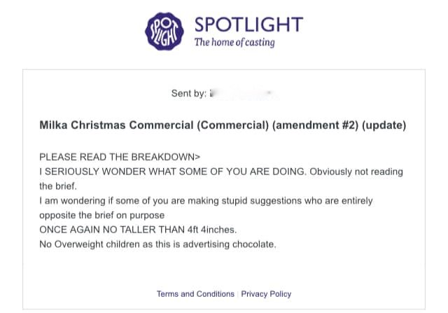 helenraw's tweet photo. Just look at this casting wording for a 9-11 YEAR OLD!! https://t.co/HcQeOhz0eZ