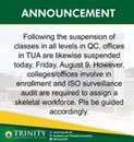 officialtuapage's tweet photo. Stay dry, Trinitians! https://t.co/AQU2rJ4vuM
