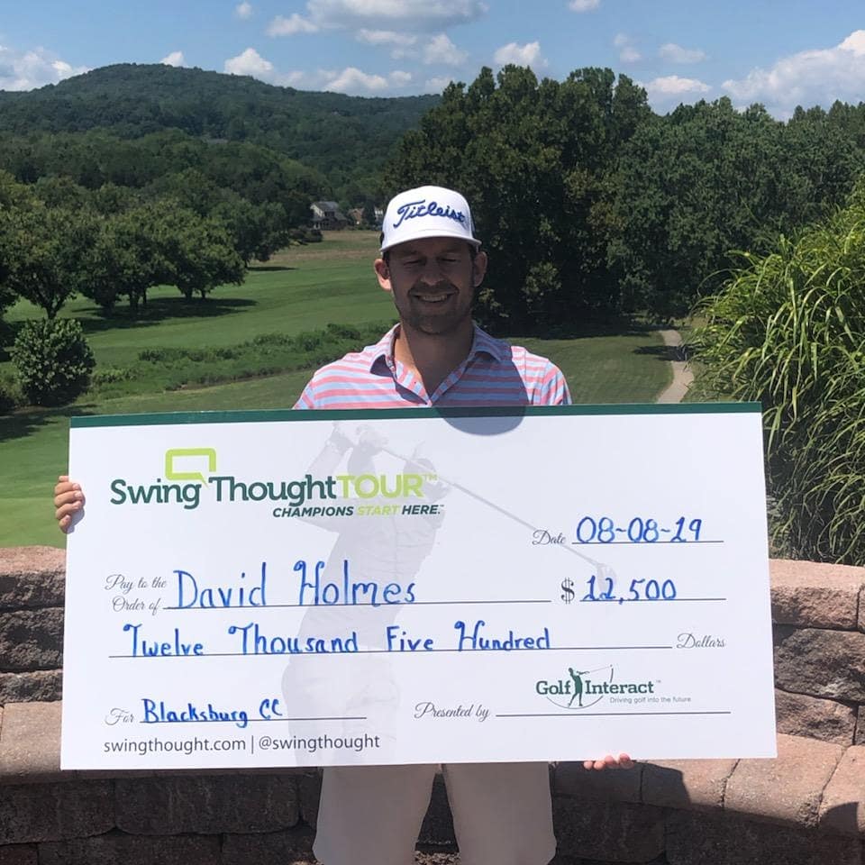 MyGogi's tweet photo. Big $12,500 WIN today for @daveholmes4 (-6 total) against 20 other players on a fun + challenging layout @blacksburgcc. FULL RESULTS IN LINK UP TOP. This event: Over 170%+ payout including $10,000+ in #SPONSORSHIP for 40% of the field earning #STguaranteedprizes https://t.co/Ib6LYsKbFl