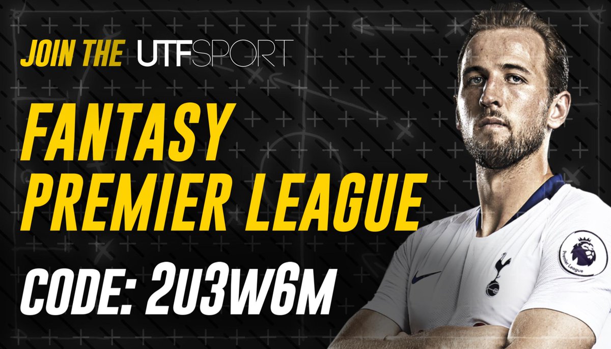 Sport_UTF's tweet photo. 😉 It's back!

🙌 Go ahead and enter our 2019/20 Fantasy Premier League and battle it out with the UTF Sport admins!

👉 Create your team and join now by entering the code: 2u3w6m at https://t.co/4PpalxyeDU

#FPL #FantasyPremierLeague #PremierLeague https://t.co/TRuxxEgomF