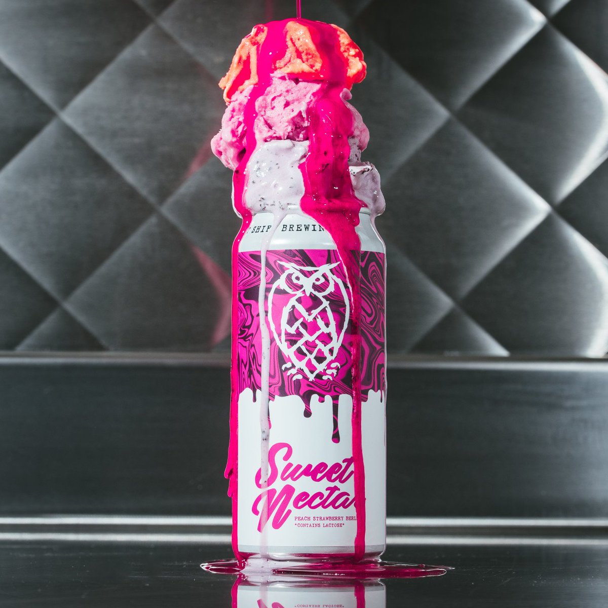 NightShiftBeer's tweet photo. Who says dessert will spoil your dinner? A brand new Berliner Weisse is arriving at our Everett Taproom tomorrow! Sweet Nectar is a delectable treat with strawberry, peaches, and lactose. 

- 5.7% ABV
- notes of strawberry shortcake ice cream bars, spice cake, and peach cups https://t.co/zHMQSXTcvV