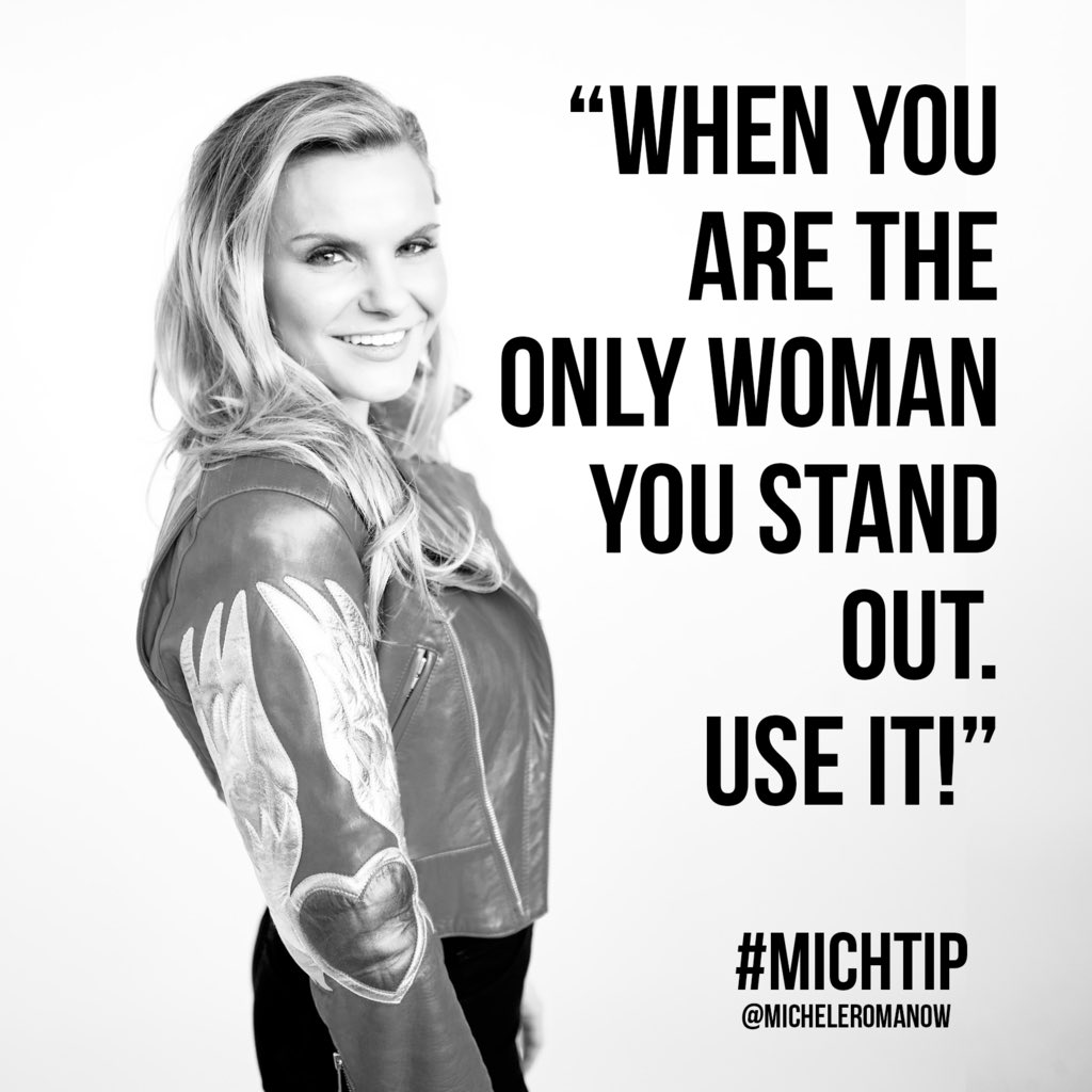MicheleRomanow's tweet photo. If you’re going to stand out, you may as well use it to your advantage. This is our superpower! 💪🦸‍♀️💃🏼 #michtip #entrepreneurship https://t.co/sx6NHbt2sW