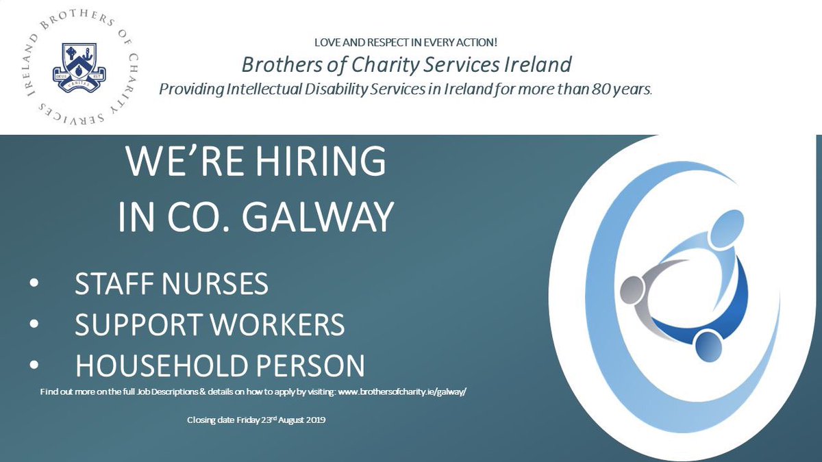 Exciting Vacancies in Galway #supportworkers #staffnurses #householdperson #jobs #galway