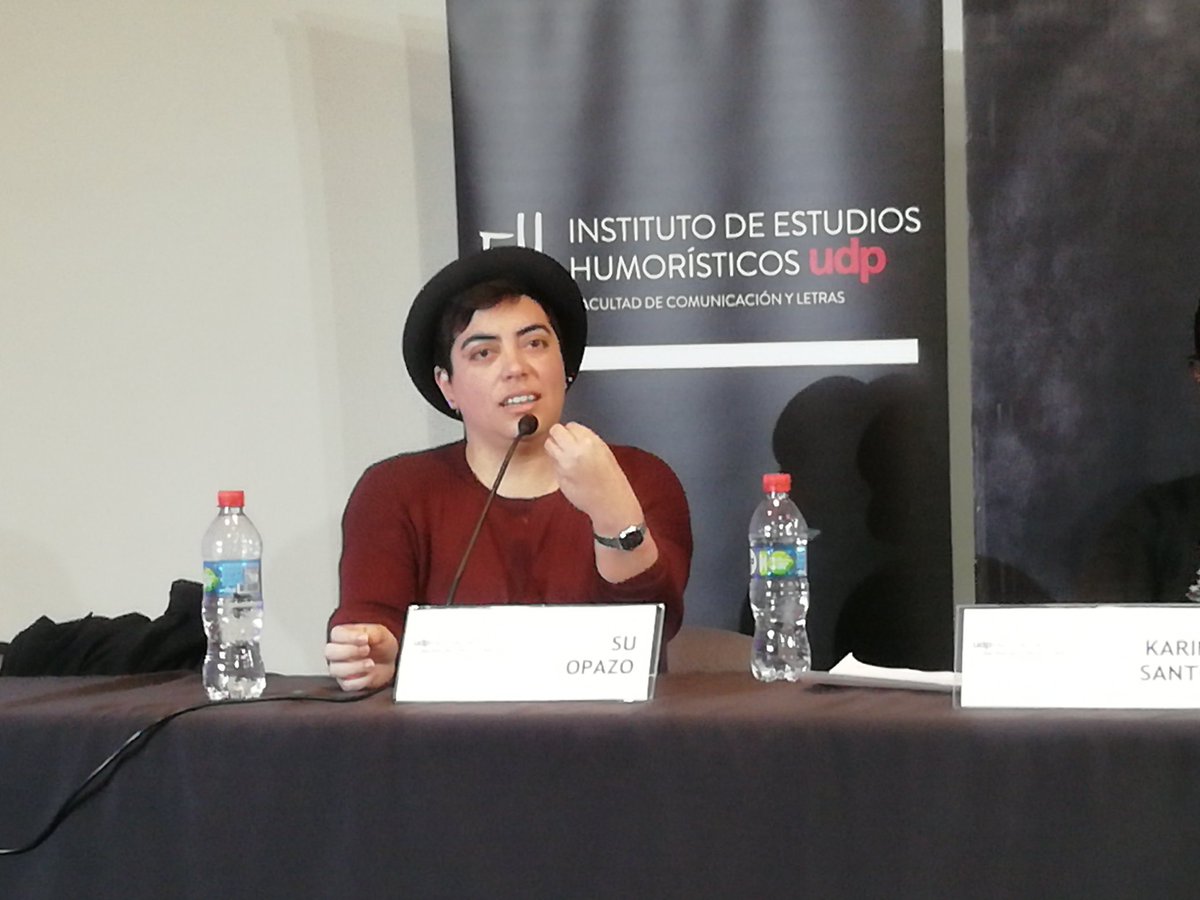 [Congreso Chileno de Humor] "yo estoy en una posición hegemónica si me río de alguien que es negra, porque yo soy blanca" <a href="/su_opazo/">Su Opazo</a> en <a href="/PeriodismoUDP/">Periodismo UDP</a> <a href="/HumorUDP/">Instituto Humor UDP</a> <a href="/RiehOnline/">RIEH (Red de investigación y estudios del Humor)</a>
