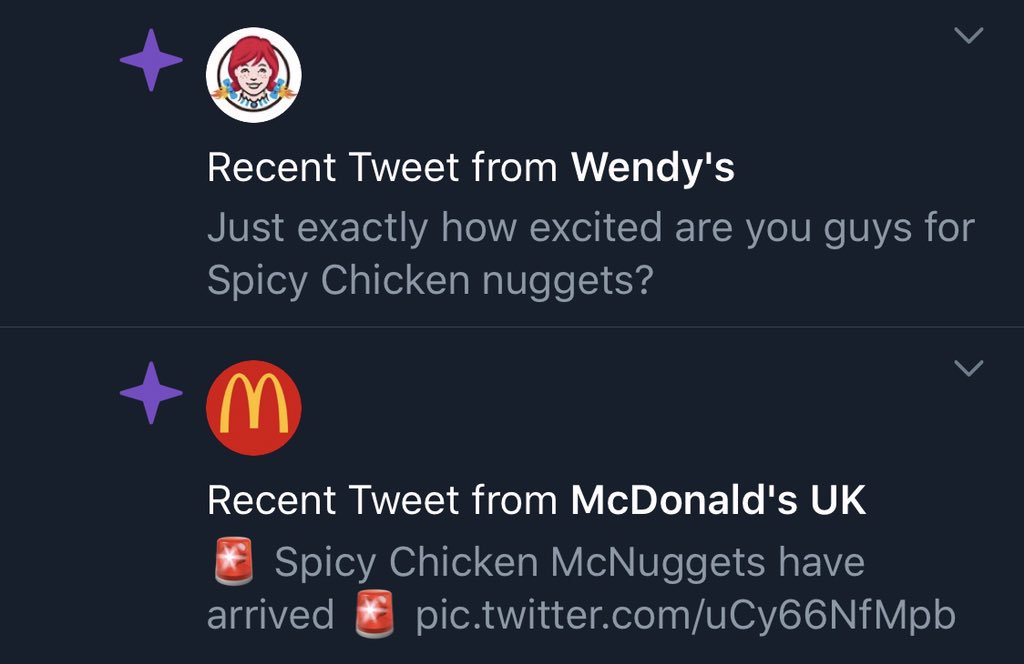 adsthebads's tweet photo. @Wendys what is this witchcraft? I was lusting over America’s hottest topic and right out of nowhere we get a poor English imitation. https://t.co/9lpAlxN0Gh