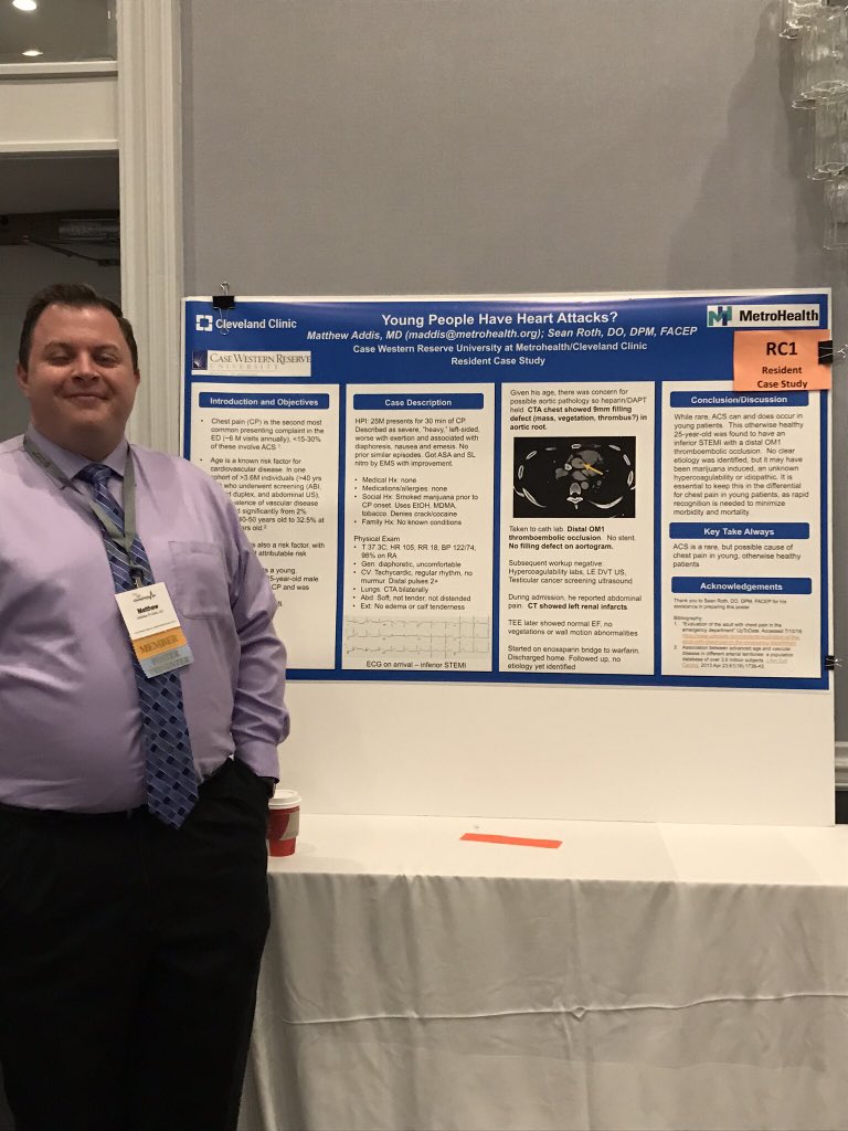 MetroHealth_EM's tweet photo. Some scholarly Metro EM residents represent at #ohioacep #EMRO19 https://t.co/R4ZdxTkl6Q
