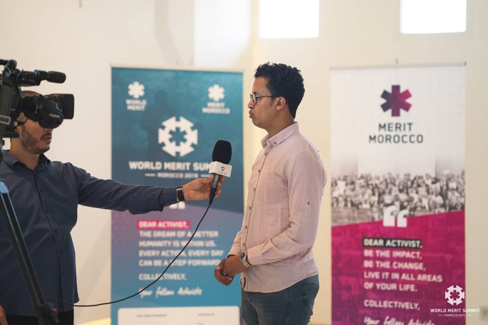 MeritMorocco's tweet photo. Our president Mohammed Lahmami is making sure to get WORLD MERIT MOROCCO'S VOICE to the media  <3 💪
Thank you @Al_oula for the media coverage..

#MeritSummit2019 #WorldMeritMorocco #Meritlmpa #AfriCanDo #Morocco #Marrakech https://t.co/LQMeCLH3Iz