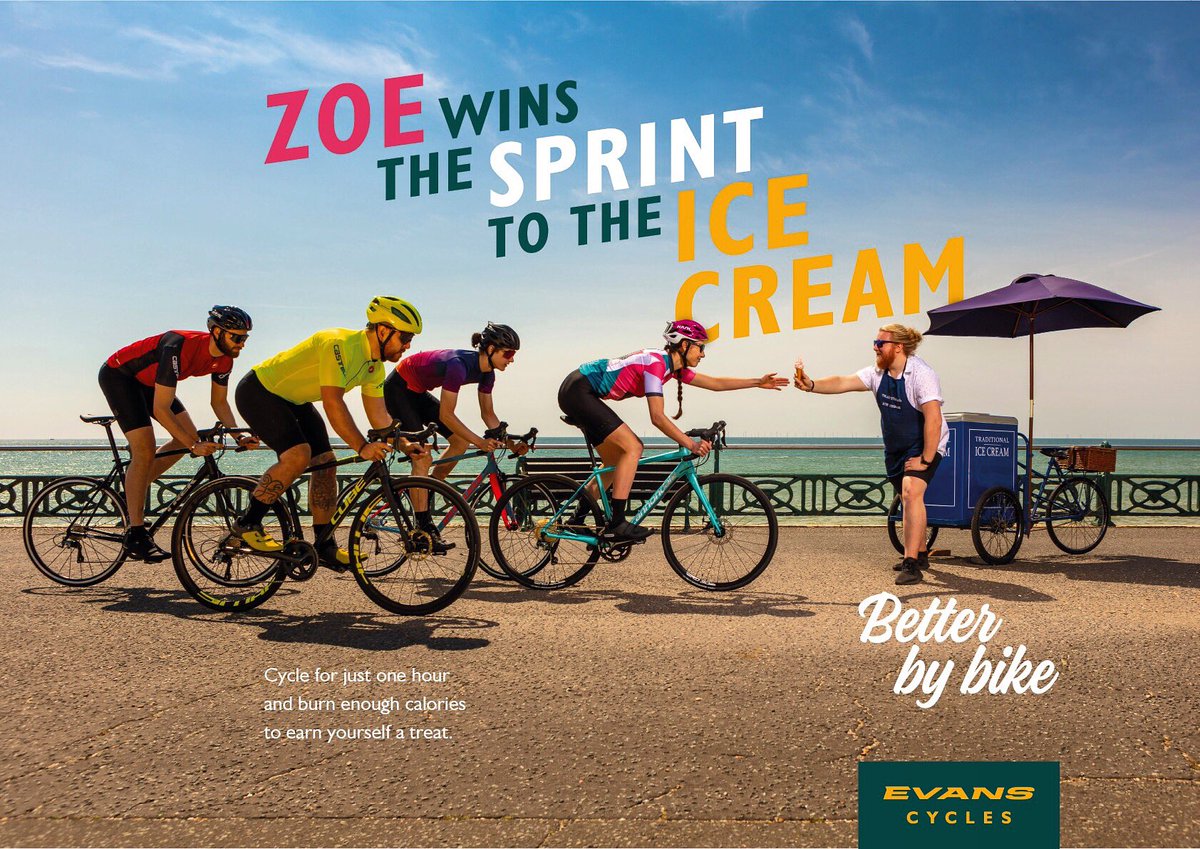 bryan_kidd's tweet image. We helped @EvansCycles with a fun summer campaign this year. This shot was hard to get right but really fun thanks to the awesome Evans cycles crew and @simoneldon