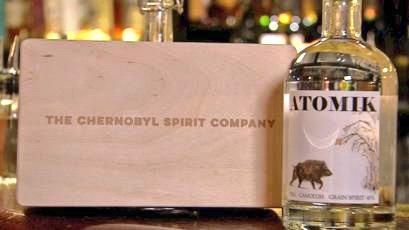 UrsBolt's tweet photo. The new export hit from #Chernobyl?

Atomik #Vodka 🍸

British scientists produce #alcohol from #nuclear exclusion zone with only "natural Carbon-14" #radioactivity (in line with any normal spirit drink).

@BBCNews: https://t.co/pBIbGDxhph #AtomikVodka #ChernobylVodka https://t.co/i3uwEcNhGt