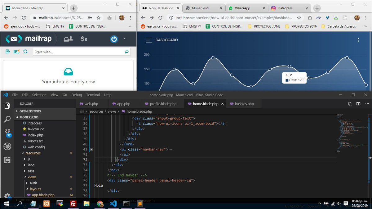 i_am_heri_'s tweet photo. #day32 I am running to complete task for my next release , the next three days will be long, connect an API, build a referral system, check the Auth and notifications, #blockchain #API #100DaysOfCode #js #coding #php #boostrap4 #Git #programming #codingwithjoy #codenewbies https://t.co/rGttLIVchK
