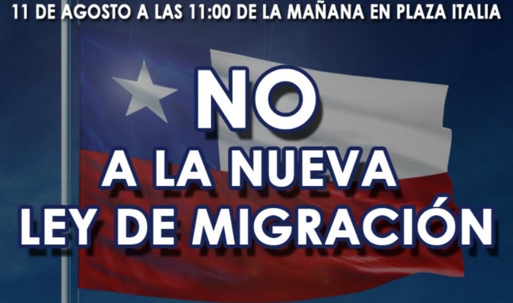 Toda la #DerechaAMarchar este domingo a las 11 contra la #LeydeInmigracion la izquierda vive marchando sin permiso, ni siquiera piden permiso. Y nadie los reprime.