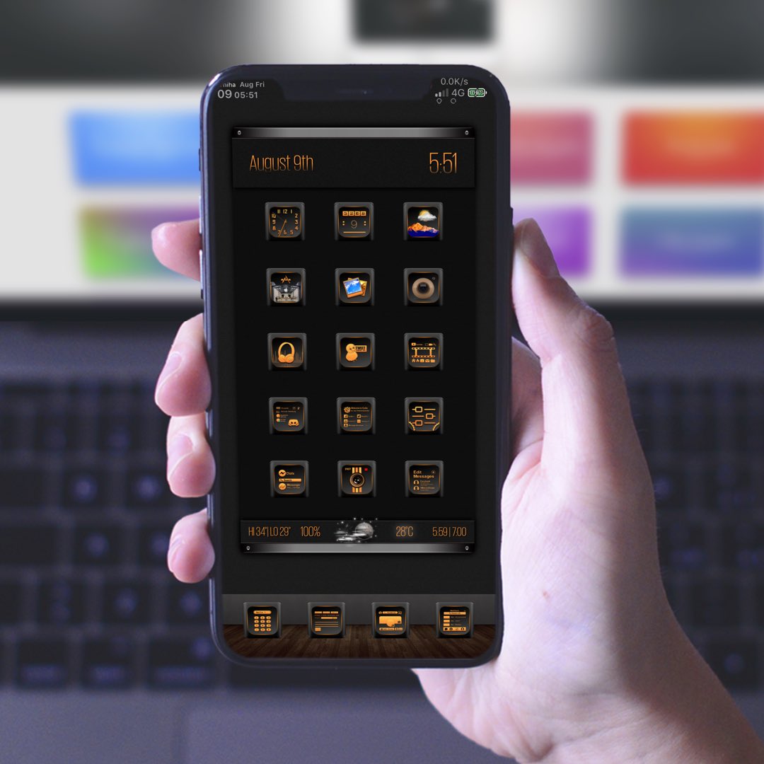 kyawthihaphyo's tweet photo. #Theme_Orange_Dude on Packix repo 
#Boxy3 @wvabrinskas 
#XenHtml @_Matchstic 
#SB_Widget @kleinmone 
#StatusBar_NiceBarX @NiceiOs 
#ScreenshotApp @JunesIphone 
#AE @mef3579 
Thanks for all creators 🙏🏻🙏🏻🙏🏻 https://t.co/KdEiswrG8p