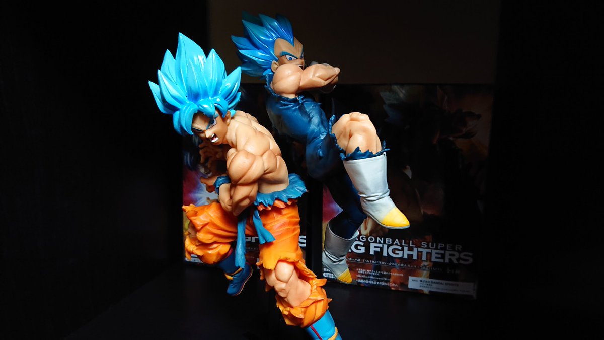 ゲルニカ ドラゴンボール超 Fighters かめはめ波 ギャリック砲 Son Gokou Vegeta ゲットして開封してみました 悟空 ベジータともに前評判通りのかっこよさです 今作は1つの台座に組み合わせられるので2人協力している姿をより再現できます