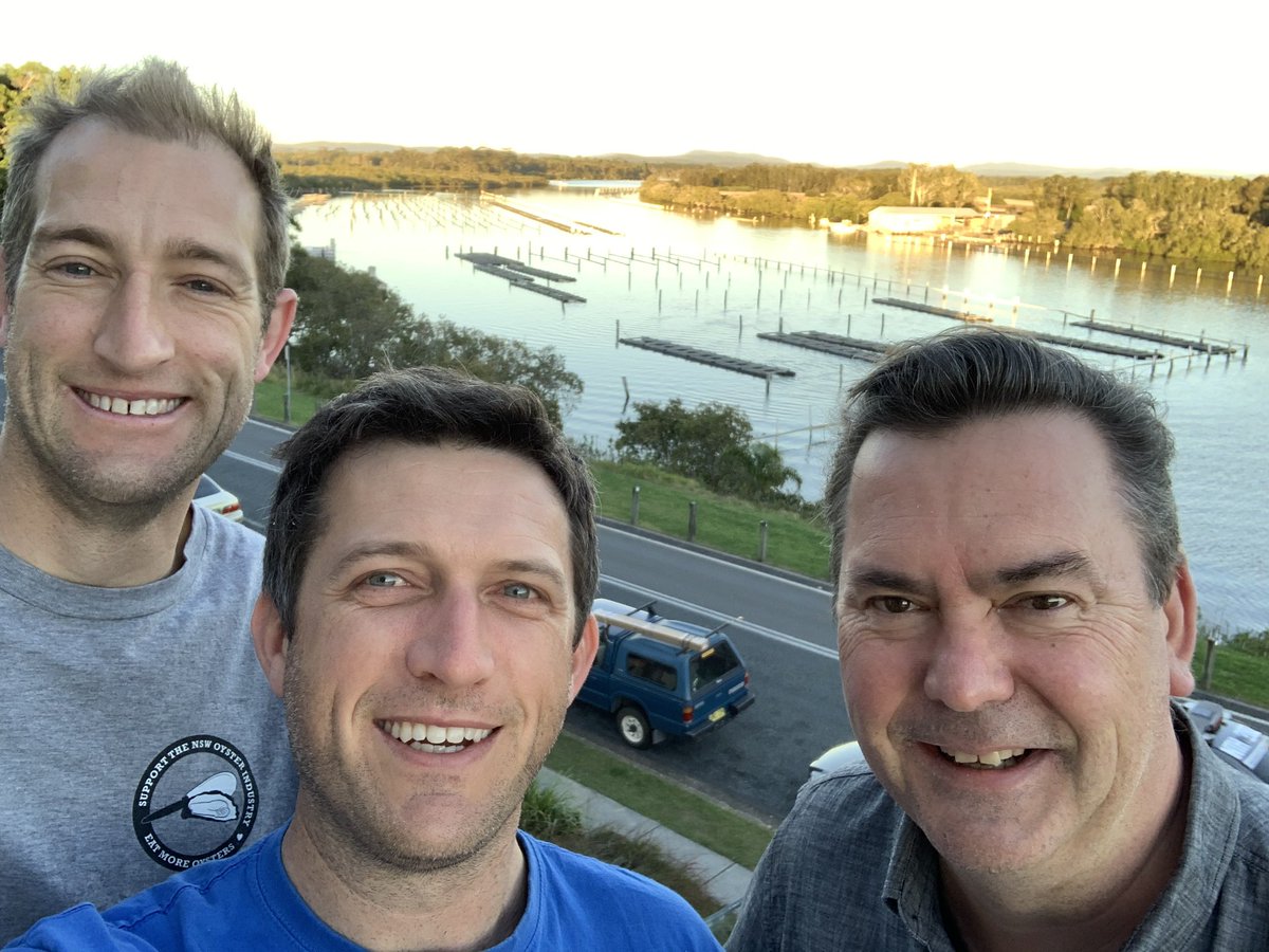Magic morning overlooking the industry that we love! Thousands raised last night for an oyster industry clean up event in multiple Australian estuaries. Thanks to our abc radio chief <a href="/salmonmornay/">Simon Marnie</a> and <a href="/Andy_Myers79/">Andy Myers</a> <a href="/OceanWatch_OZ/">OceanWatch Australia</a> <a href="/ABCRural/">ABC Rural</a> <a href="/sussanley/">Sussan Ley</a> <a href="/kimhonan/">Kim Honan</a> <a href="/FishtalesAU/">Fishtales</a>