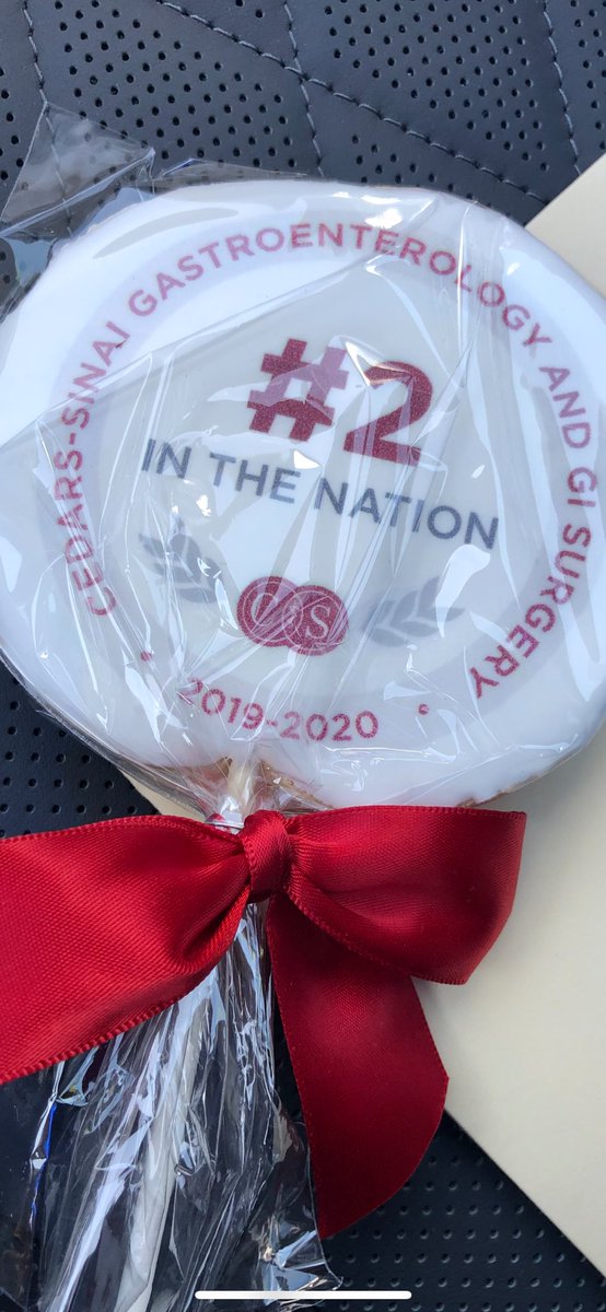 NicKaryotakisMD's tweet photo. Being a top #GI division in the nation takes a lot of teamwork! Celebrating with our great GI nurses &amp; techs and a special cookie!
⁦@CedarsSinai⁩ ⁦@USNewsHealth⁩ @aga ⁦@ASGEendoscopy⁩ @AmCollegeGastro⁩ #Healthcare #BeSeenGetScreened https://t.co/zCNZfgOpNF