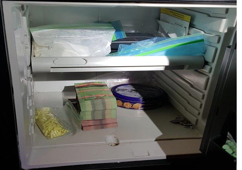 cspoliceservice's tweet photo. Central Saanich Police seize more cash and drugs as part of an ongoing drug trafficking investigation.  https://t.co/KQ4ECn4p13 https://t.co/nDnPGGqMJG
