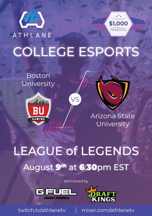 For any of my followers that like to game LoL, my friends are putting together this college team esports exhibition match. If you could retweet and spread the word, It’d mean the world to me 😃 Thank you!