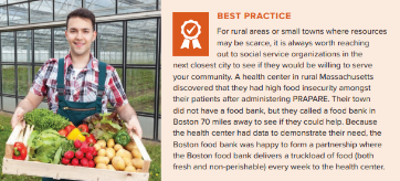 HCAdvocacy's tweet photo. Check out this case study where a health center partnered with a food bank to battle food insecurity. Read more here: https://t.co/rjkc3zhAMg #ValueCHCs #sdoh #prapare #NHCW19 https://t.co/RXh7KOU6o5