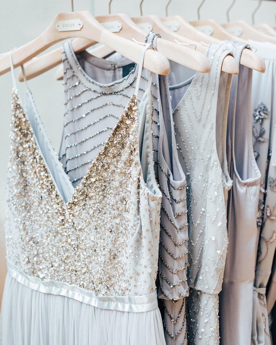 How fun are these bridesmaid dresses?! We love adding a little bit of sparkle wherever we can. Which is your favorite?

via <a href="/bhldn/">BHLDN Weddings</a>
#dressinspo #bridesmaids #bridesmaiddress #maidofhonor #weddingparty #bridalparty #girlgang #girlsquad #sqaudgoals #suitup #dressy #weddingplanning