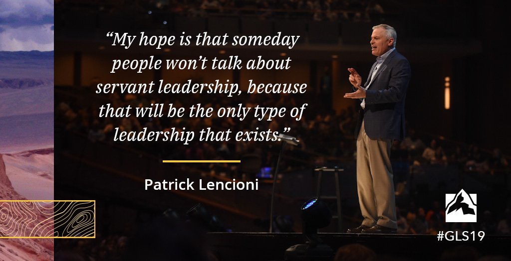 We are left so inspired by <a href="/patricklencioni/">Patrick Lencioni</a> to be even better leaders! How did he inspire you to be a better leader?
#GLS19