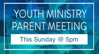 FBCMPYouth's tweet photo. ATTENTION ALL FBCMP Youth Parents! We have an important PARENT Meeting THIS Sunday, August 11th @ 5pm in the Youth Room! https://t.co/8LV4U60CS5